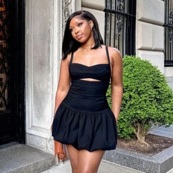 ZARA BALLOON MINI DRESS NWT - Picture 9 of 16